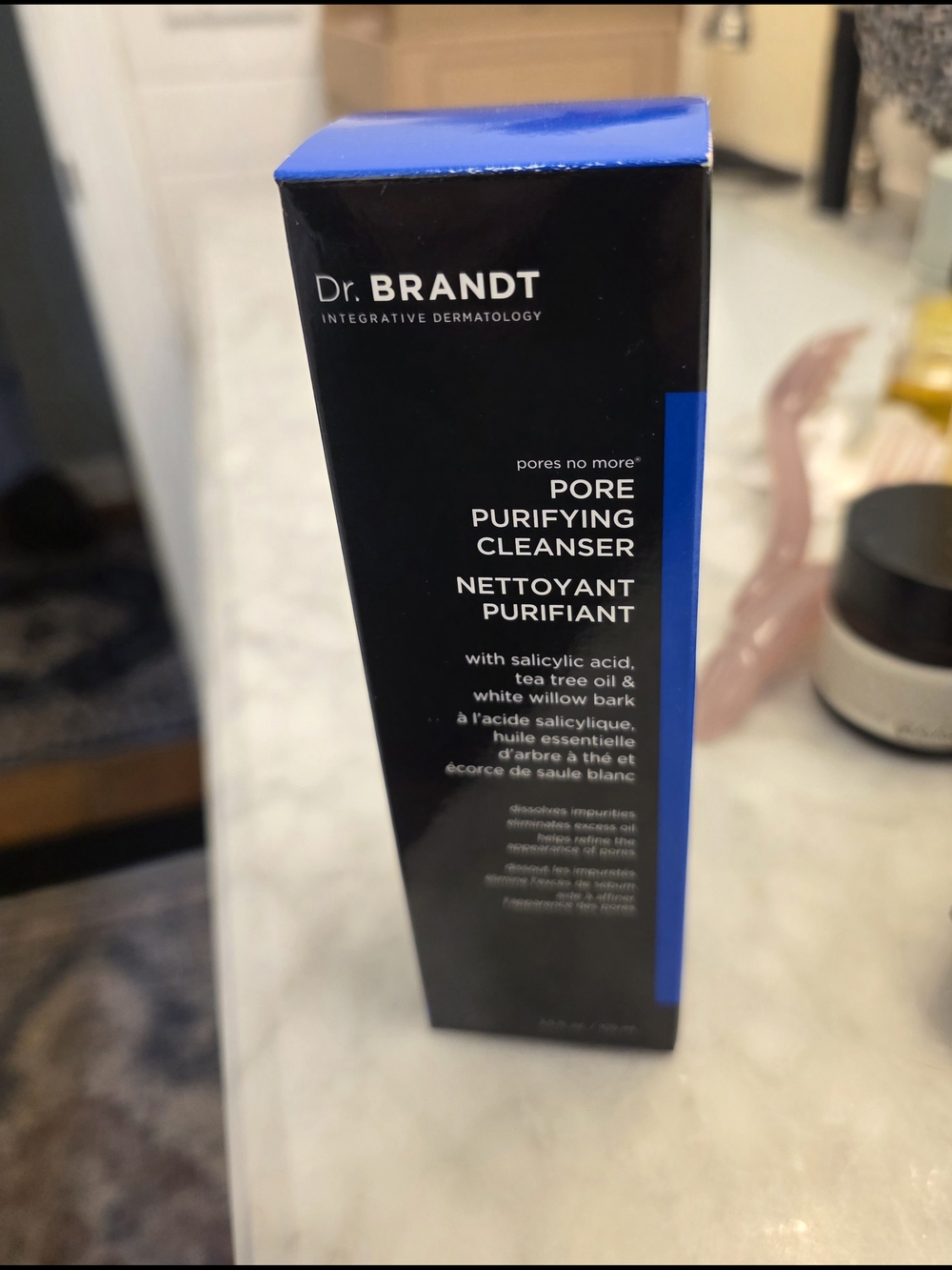 Dr. Brandt Pore Purifying Cleanser – Blue and Black Packaging